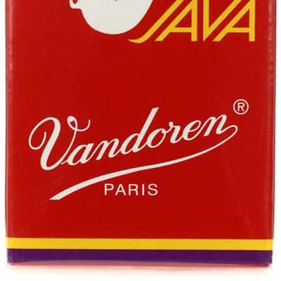 Vandoren SR2725R - JAVA Red Tenor Saxophone Reeds - 2.5 (5-pack)  Bundle with Protec A251 Alto or Tenor Saxophone Reed Case - 10 Reeds image 2