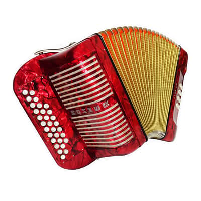 Close to New! Hohner Club llB Diatonic Squeezebox, German Button Accordion, Straps 2052, High Quality Harmonica, Amazing sound! image 2