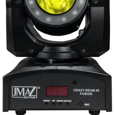 JMAZ Crazy Beam 40 Fusion | 60W RGBW Moving Head with 8° Beam | Ring Effect & IR Remote Control image 5