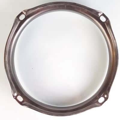 6" Triple-Flange Black Nickel Tom Drum Batter/Resonant Rim/Hoop 4Lug Pearl? image 4