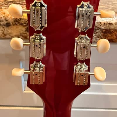 Epiphone SG  with Brand new Gibson case a Gibson P-90 neck Seymour Duncan Hot P90 Bridge 2025 with GIBSON HARD CASE - Cherry Red image 3