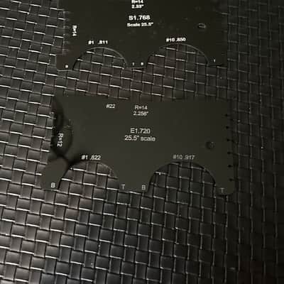 StewMac TV Jones Tools Routing/ShapingTemplates - Pickups, Battery Box, Drilling, Neck - Set image 8
