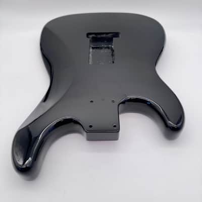 HooDoo Stratocaster Body 2-Piece Alder Black hsb6436 image 7