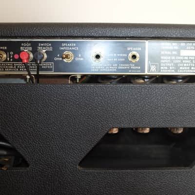 Music Man HD-150 Reverb 2-Channel 150-Watt Guitar Amp Head 1980 - 1984 - Black image 3