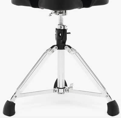 Gibraltar 9608M 9600 Series Pro Moto-Style Drum Throne - Black/Chrome image 8