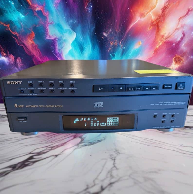 Sony CDP-C322M 5 Disc Carousel CD Player Rare Gray Variant !  Tested & Cleaned