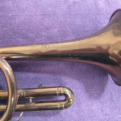 Frank Holton Collegiate cornet with rare Holton 70A mouthpiece image 7