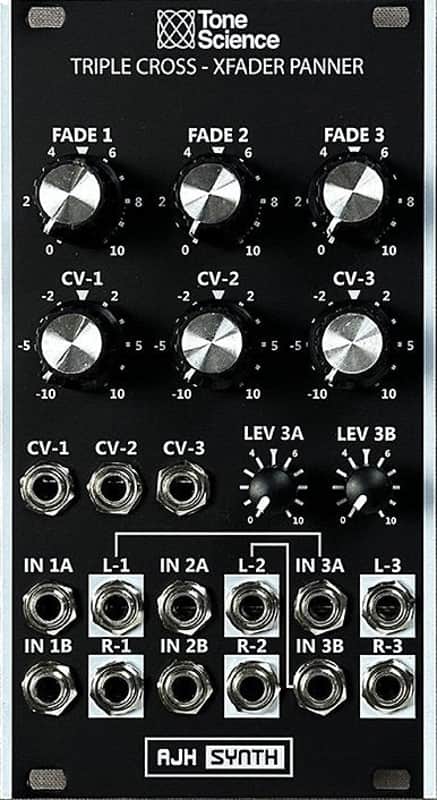 AJH SYNTH TRIPLE CROSS XFADER PANNER : BRAND NEW :  [DETROIT MODULAR] image 1