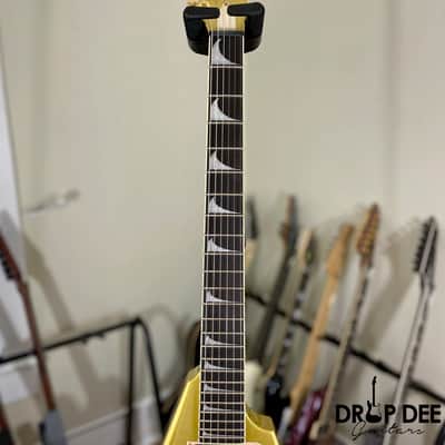 ESP LTD Kirk Hammett Signature KH-V Electric Guitar w/ Case - Metallic Gold image 9