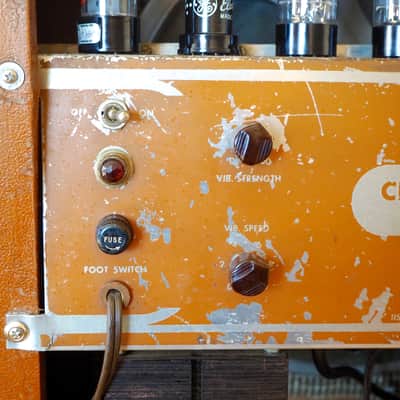 1950s Danelectro Challenger Series C Vintage 1x15 Tube Amp Vibravox 6V6 w/ ftsw image 11