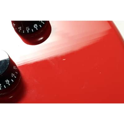 D'Angelico Premier Series Bedford SH Limited-Edition Electric Guitar with Tremolo Regular Fiesta Red image 4