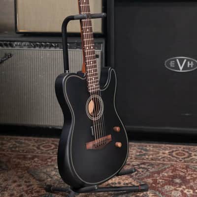 Fender Acoustasonic Standard Telecaster Electric Guitar - Black image 12