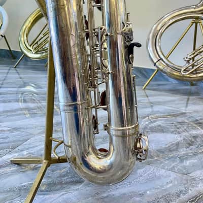 Selmer Series II baritone saxophone Silver gorgeous 1995 - SN 529xxx image 7