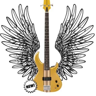 Aria Pro II TSB Black n Gold 1982 thor sound bass | Reverb