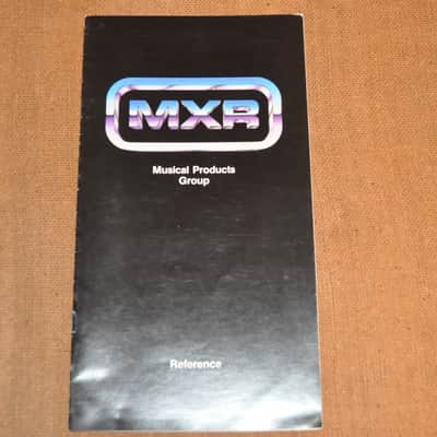 MXR MXR vintage catalog booklet brochure Block Letters all guitar pedals B image 1