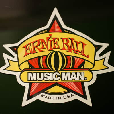 Ernie Ball Music Man Guitar Strings Authentic Vinyl Sticker Decal Star Red Logo image 1