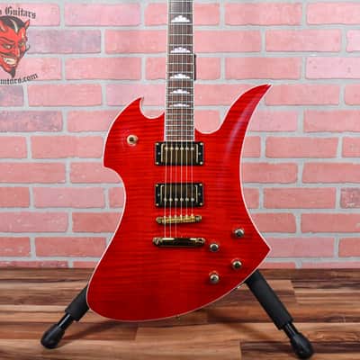 B.C. Rich Mockingbird 100th Namm Limited Edition #52 of 100 Flame Maple Top Transparent Red 2001 w/OHSC image 1