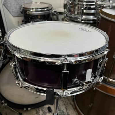 Pork Pie 5x13 Inch Maple Snare in Purple Satin (2001) image 11