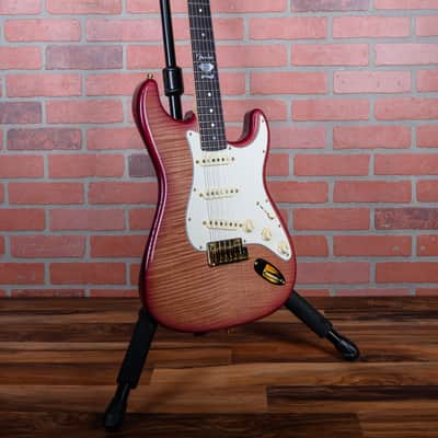 Fender Custom Shop 60th Anniversary Presidential Stratocaster AAA Flame Maple Top Wine Red Stain 2006 w/OHSC image 3