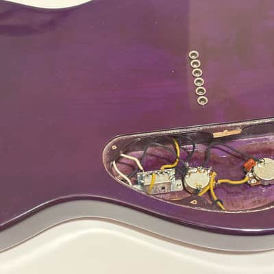 Warmoth Tele Chambered Body - Purple Burst Birdseye image 8