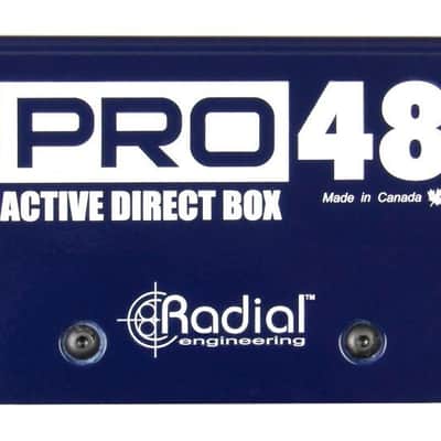 RADIAL Pro48 active direct box used on stage or in home recording studios, for active and passive instruments image 5