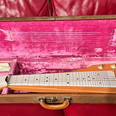 1956 Gibson Century 6 Lap Steel Salmon Pink image 1