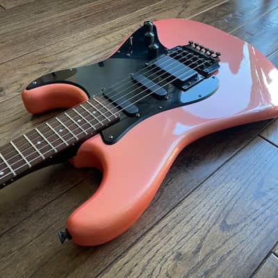 1980s Fresher HSS Stratocaster Electric Guitar Shell Pink Floyd Rose MIJ Japan image 6