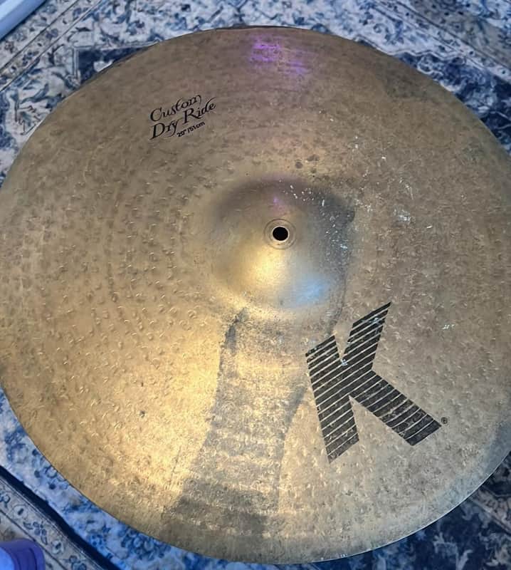 Zildjian 20" K Custom Dry Ride Cymbal 1989 - 2019 - Traditional image 1