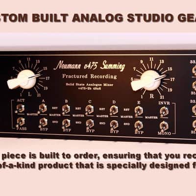 8 Input Channel Analog Summing Mixer for Synth - DAW - Drum Machine - Stereo Balanced - Customize Your Studio Mixer - New! image 11