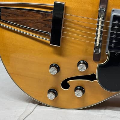 Yamaha AE-11 ae11 Archtop Electric Hollowbody Guitar with Case - Natural image 6