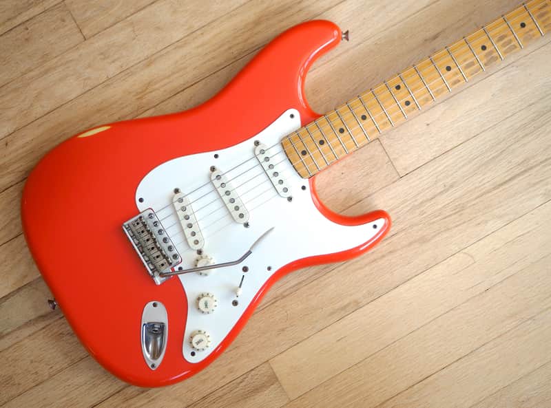 1983 Fender Stratocaster '57 Reissue Fullerton American Vintage Fiesta Red w/ohc, Hangtags image 1