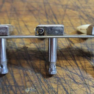 Vintage RARE 1969 Kluson Double Line BASS SIDE 3x3 on a plate Guitar Tuners Luthier Parts image 2