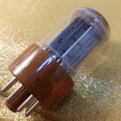 CBS perfect Matched Pair (2) JAN-CHY-5692 tNOS AT1000 TESTED Vacuum Tubes military brown base premium like 6SN7 dual triode 1956-1958 image 20