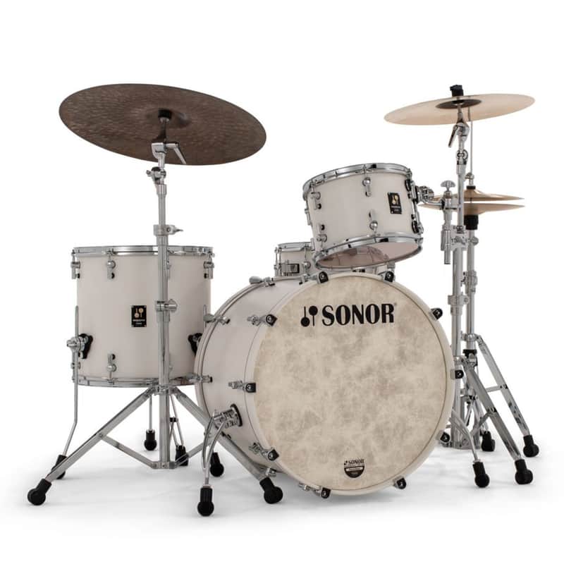 Sonor Momentum Shell Set Birch Satin Pure White 322 - Drum Shell Set image 1