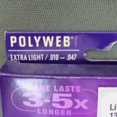 Elixir 11000 Polyweb 80/20 Bronze Acoustic Guitar Strings - Extra Light (10-47) 2010s - Standard image 2