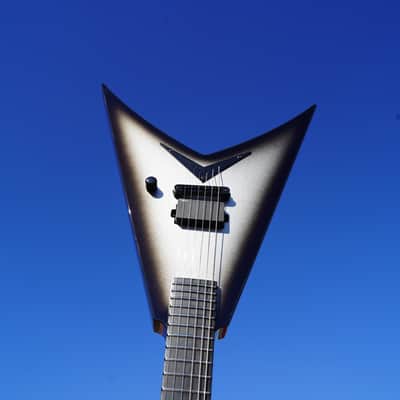 Dean USA Vengeance V Silverburst 6-String Electric Guitar w/ Hard Case (2024) image 1