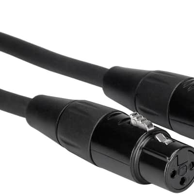 10 Pack Hosa Pro Microphone Cable, Neutrik REAN Connectors REAN XLR3F to XLR3M, HMIC-005 (5 Feet) image 4