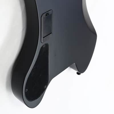 Agile Headless 6 String Baritone Electric Guitar GEODESIC PRO 630 RL MOD Flat Black image 18