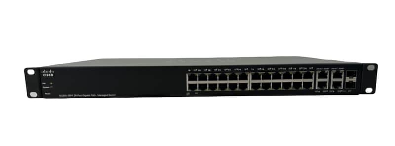 Cisco SG300-28PP-K9 28-Port Gigabit PoE+ Managed Switch image 1