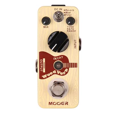 Mooer Wood Verb Acoustic Guitar Reverb + Mod + Filter Pedal True Bypass NEW image 1