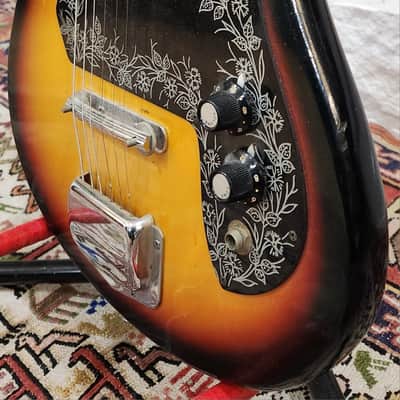 Teisco ET-110 Tulip Guitar 1960s Japan image 5
