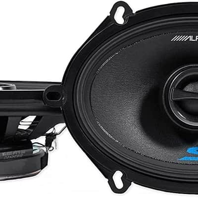 Front+Rear Alpine S 5x7" Speaker Replacement Kit For 1989-1997 Ford Thunderbird image 2