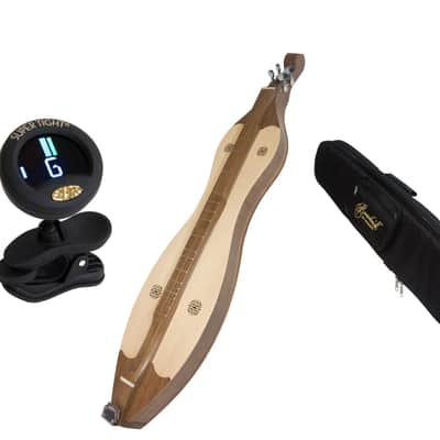 Dulcimer Package Includes: Roosebeck Grace Mountain Dulcimer 4-String Vaulted Spruce Knotwork, Waln image 1