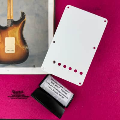 GVT Vintage repro 1954 Stratocaster ® Tremolo Backplate – HIPS Polystyrene Pre-CBS Round Hole image 5