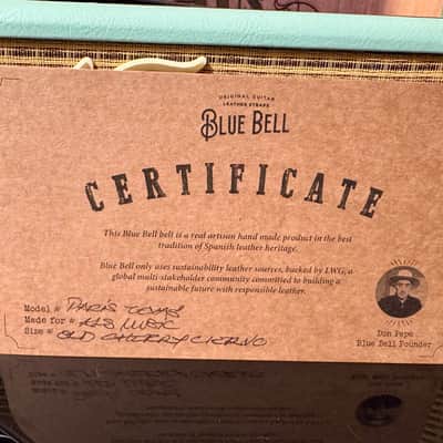 Blue Bell Straps PARIS TEXAS Special Collection EXCLUSIVE for Al’s Music Factory  OLD CHERRY CIERVO image 14