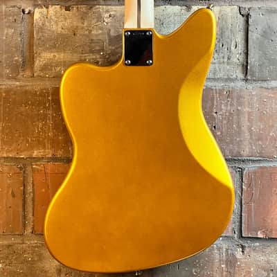 Tone Bakery Jazzbird J Loaded Mahogany Jazzmaster Body - Metallic Gold image 4