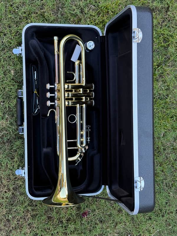 Etude ETR-100 Student Series Bb Trumpet 2010s - Clear-Lacquered Brass image 1