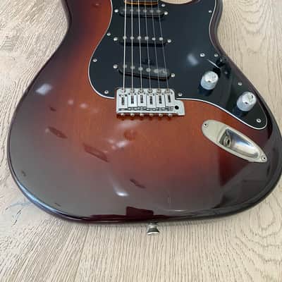 1980s PGM Moon Stratocaster Mahogany Custom Shop Dark Brown Sunburst Schecter USA Pickups Flamed Neck Japan Vintage image 7