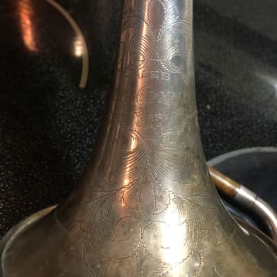 MAKE OFFER CORNET 1922 CONN 10A WONDER SILVER PLATE MISSING SOME PARTS NOT FUNCTIONING FREE SHIP image 2