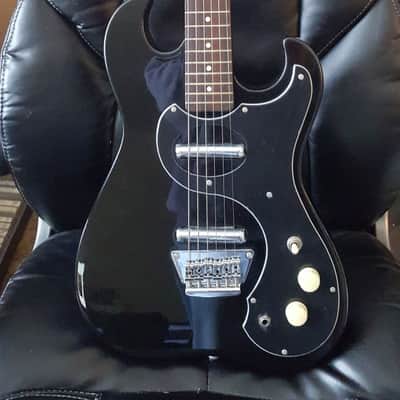 Jay Turser Sears Silvertone clone 2011 - Black metalflake image 1